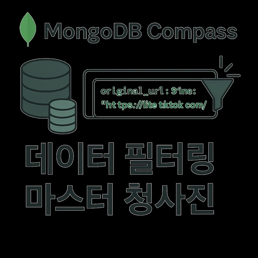 MongoDB Compass 특정 조건이 아닌 검색, 다중검색