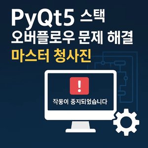 "PyQt5 무한 재귀 및 스택 오버플로우